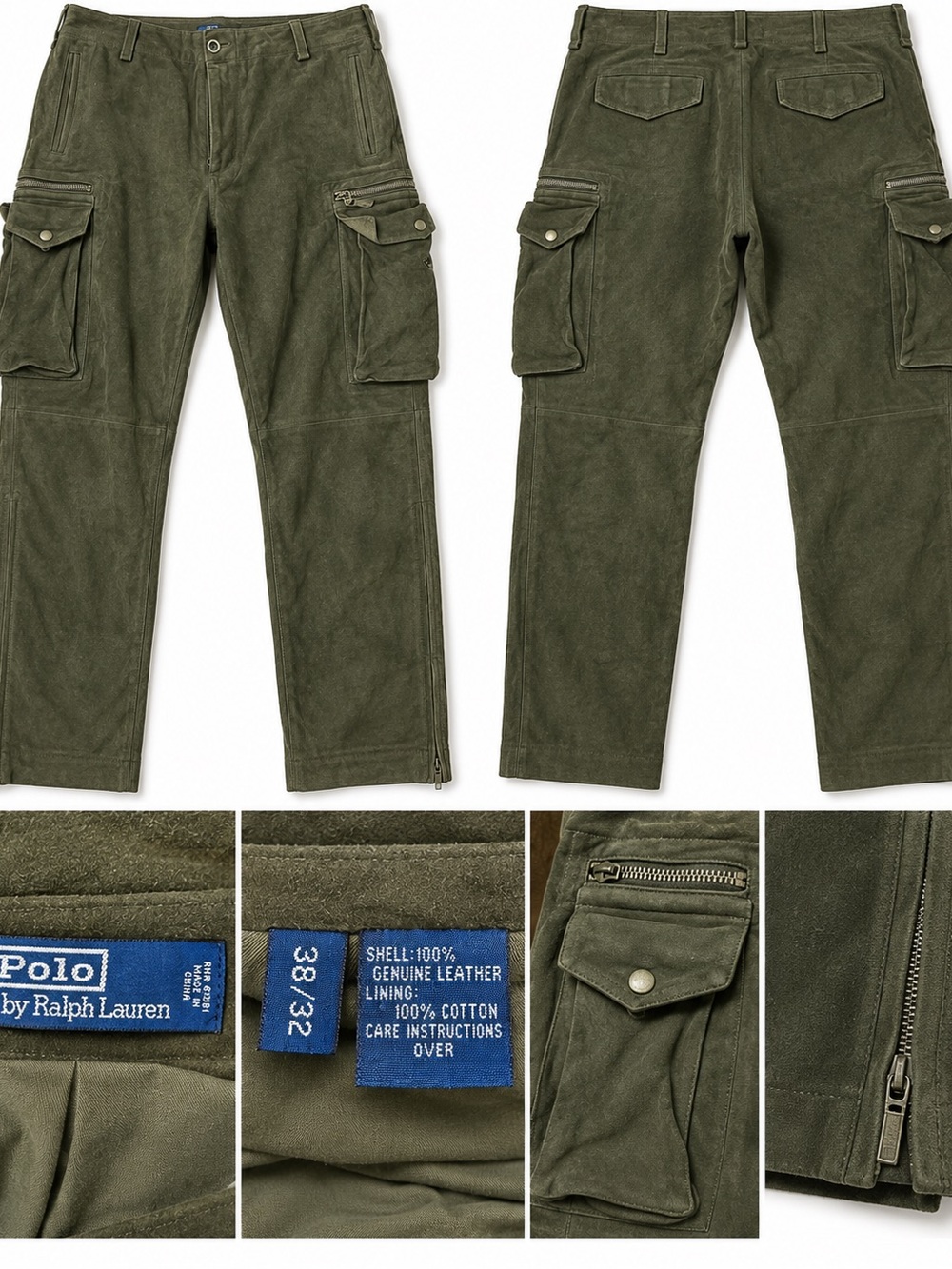 Polo by Ralph Lauren Olive leather pants